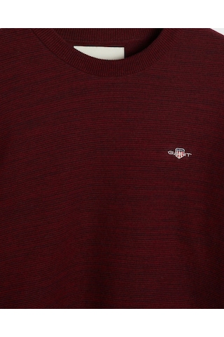 Gant Erkek Regular Fit Bisiklet Yaka Logolu Kazak-bordo Bordo