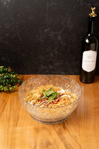 Mest Yuvarlak Model Cam Makarna Kasesi - Şık Ve Modern Tasarım Çok Renkli