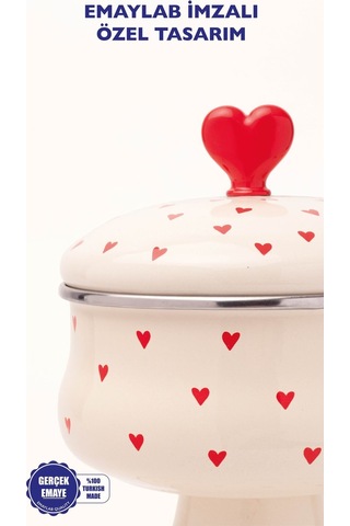 Cupid Emaye Şekerlik Bej