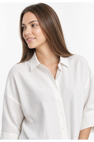 LOFT Loose Fit Kadın Gömlek U.kol Lf2043608 Q1.v1 Beyaz