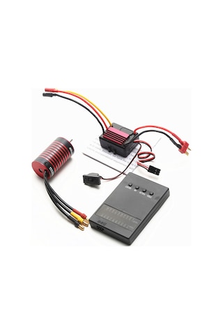 Xiyyadms Gtskytenrc 3200kv Fırçasız Motor Ve 35a Esc Seti, Programlama Kartı Dahil Siyah