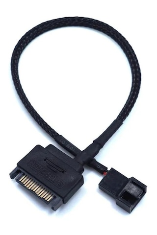 Sata Power Erkek To 1 Port 2 Pin Erkek Fan Besleme Güç Kablosu