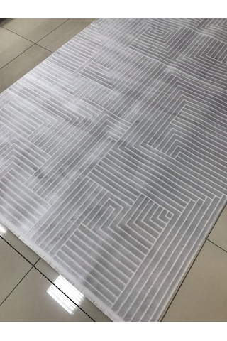 Merinos Halı Vega 74103 061 Serisi Akrilik Salon Oturma Yatak Odası Halısı Gri