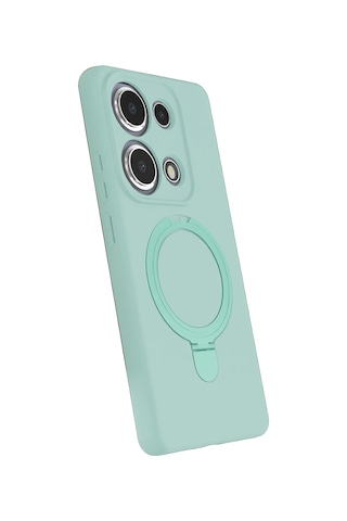 Newface - 303 - Xiaomi Redmi Note 13 Pro 4g Regal Magsafe Standlı Kapak - - Csmo-tex - Su Yeşili Diğer