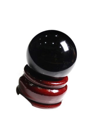 Zarif Doğal Obsidiyen Kristal Top, 3 Cm Çapında Cilalı Küre - Sevdikler Ve Arkadaşlar İçin Mükemmel Bir Hediye