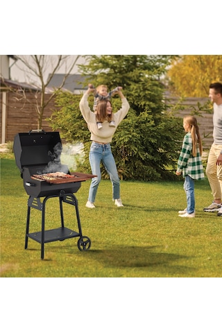 Fanus B50 Asansörlü Kömürlü Barbekü Mangal Döküm Izgaralı