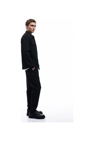 Koton Beli Bağcıklı Katlamalı Paça Cep Detaylı Slim Fit Pantolon Siyah 6wam40038hw Siyah