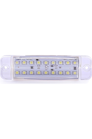 Ahmet Otomotiv Çift Sıra Parmak Led Beyaz Renk 10Cm 16 Led N11.538