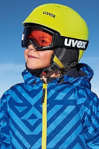 Uvex Speedy Pro Çocuk Gözlüğü Buğulanmaz Ve %100 Uv Koruma Kayak Gözlüğü Mavi / Lazer Altın Standart
