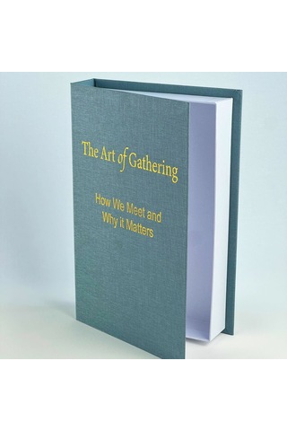 Bak Gel Al Premium Bez Kaplama Kitap Şeklinde Dekoratif Saklama Kutusu - The Art Of Gathering