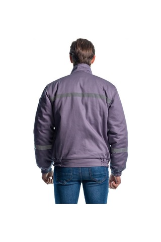 Şensel, Reflektörlü Kapitoneli Mont, Gri -92E331- Iş Montu