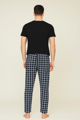 Erkek Desenli Cepli % 100 Pamuk Tek Alt Lacivert Lacivert