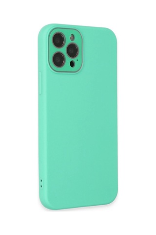 Newface Apple iPhone Uyumlu 12 Pro Kılıf Lansman Glass Kapak Semeglbl - 25 - Turkuaz
