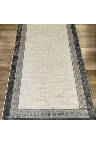 Hoom Rugs Aria 1105 Antrasit Pamuk Tabanlı Modern Halı Antrasit