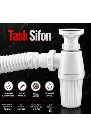 Lavabo Sifonu Rekorlu 1.sınıf Çok Renkli