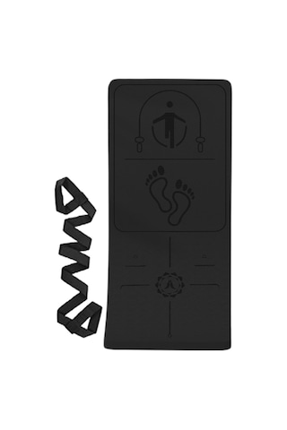 Suntek Atlama İpi Mat Şok Emme Egzersiz Pilates Ev Spor Salonu Siyah