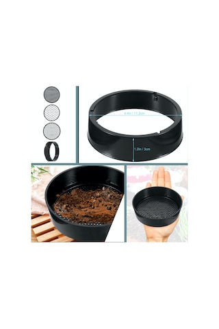 Omeniv 11cm Çap Mini Elek Seti Sukulent Bonsai Kaktüs Eleği