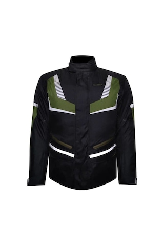 Motosiklet Montu Maxdura Kumaş 4 Mevsim Uzun Model Motor Montu Yeşil