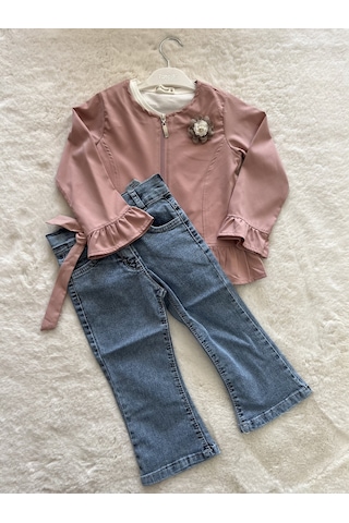 Ceketli Kot Pantolonlu Üçlü Takım SOMON