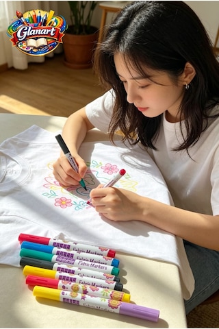 6 Renk Kumaş Kalemi , Tekstil Kalemi 6 Renk Fabric Marker
