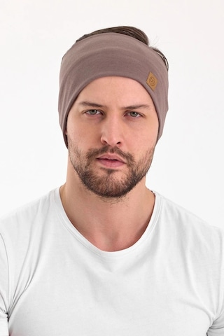 Erkek Pamuklu Termal, Kaymaz, Terletmez, Ultra Hafif, Spor Saç Bandı Bandana - Tek Ebat / Kahverengi Kahverengi