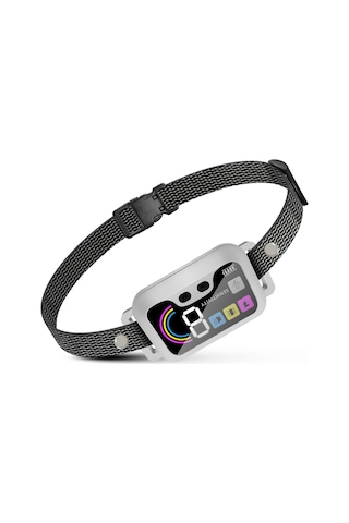 Köpek Eğitim Cihazı Köpekler İçin Havlama Tasması Renkli Ekran Akıllı Köpek Eğitmeni Su Geçirmez Ip6-beyaz