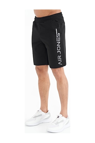 Air Jones Tommy Life Alva Siyah Baskılı Erkek Şort - 81245 Siyah