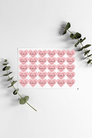 Renkli Kalpli Thank You Teşekkür Stickers Çıkartma Pytkstk071 Renkli Kalpli Thank You Teşekkür Stickers Çıkartma Pytkstk071