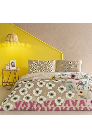 Taç Blyss Ranforce Çift Kişilik Nevresim Takımı Bej 000000001000051123 Bej