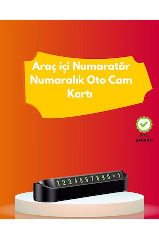 Şık Ve İşlevsel Fosforlu Araç Numaratörü Kolay Kullanım, Yüksek Görünürlük