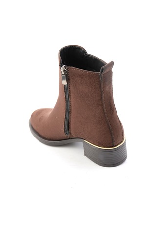 Bambi Kahve Süet Kadın Bot & Bootie K02823350072 Kahverengi