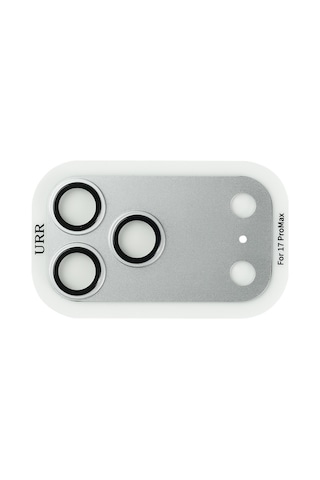 Urr Apple Uyumlu iPhone 17 Pro Fans Series Full Alloy Kamera Lens Koruyucu Gümüş