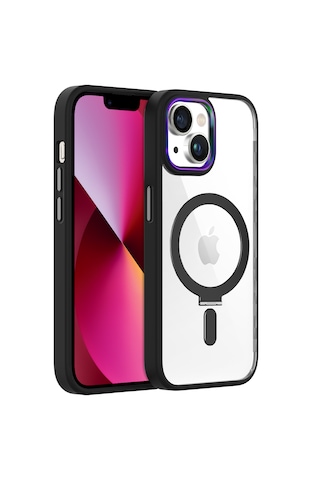 Apple Uyumlu iPhone Buff 13 Bumpermag Kılıf Black