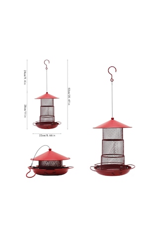 Ximistore9 Dış Mekan Kullanıma Uygun Katlanabilir Kuş Yemleme Aleti - Dayanıklı Malzeme, Kolay Temizlenir, Çoklu Kuş Türünü Çeker