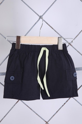 Babyhola 3'lü Tişört Keten Şort Şapka Erkek Bebek Çocuk Bayramlık Alt Üst Takım Elbise 02111 001