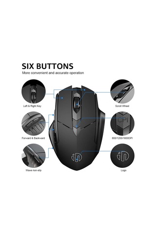 /ea/kablosuz Fare, 2.4g Şarj Edilebilir Kablosuz Ergonomik Optik Fare