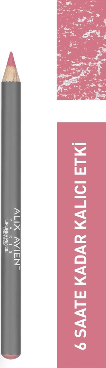 Alix Avien Uzun Süre Kalıcı Dağılma Yapmayan Nemlendirici Dudak Kalemi Lipliner Pencil Light Pink