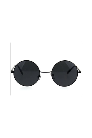 John Lennon Güneş Gözlüğü Yuvarlak Siyah Camlı