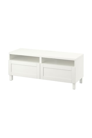 Tv Sehpası, Beyaz, 120x40x48 Cm, Hanvıken, Stubbarp Beyaz
