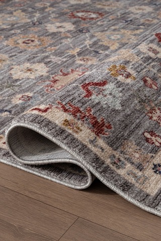 Focus Fo004r Gri Renkli Vintage Modern Salon Koridor Yatak Ve Oturma Odası Halısı-1766 Grı-renklı