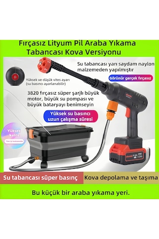 Okaoda XC3820PRO Kova Versiyonu Lityum Pil Fırçasız Motor Pestisit Yıkama Makinesi