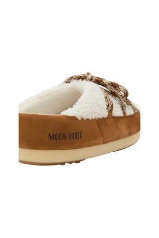 Whisky Off White Terlik Kadın 80d1470100-ma03 Moon Boot Evx Mule Shearling Whisky/off White Çok Renkli