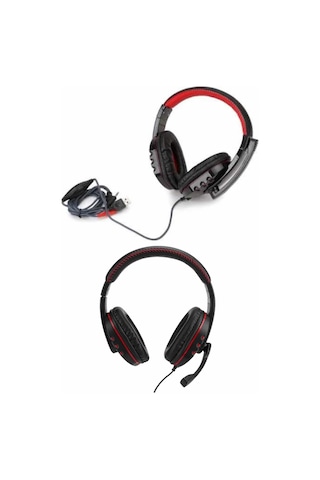 Oyuncu Kulaklığı Kulak Üstü Kablolu Gaming Kulaklık Mikrofonlu Anc Özelliği