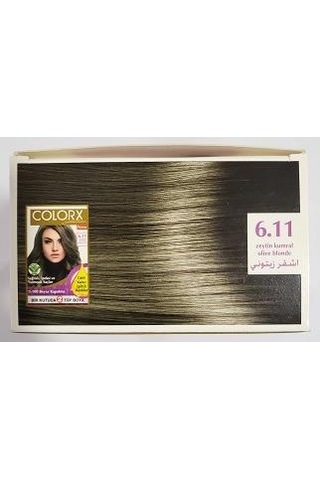 Colorx Saç Boyası Çift - 6.11 Zeytin Kumral
