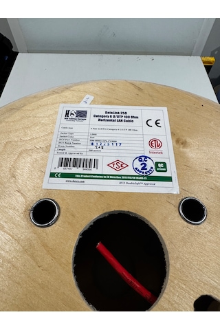 Hcs Cat 6 Halogen Free U/utp Lsoh 500m Makara 23awg Kırmızı