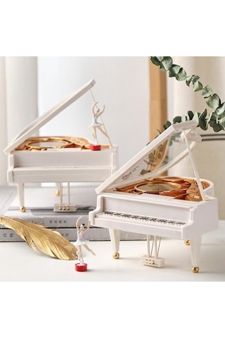 Yaratıcı Müzik Mücevher Kutusu Süs Hafif Masaüstü Dekorasyonu D