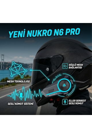 Nukrotech N6 Pro Mesh Ve Sesli Komut İnterkom