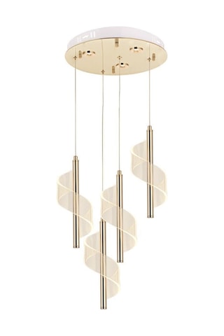 Eray Aydınlatma P7077-3+1 4lü Sarkıt Led Avize Gold