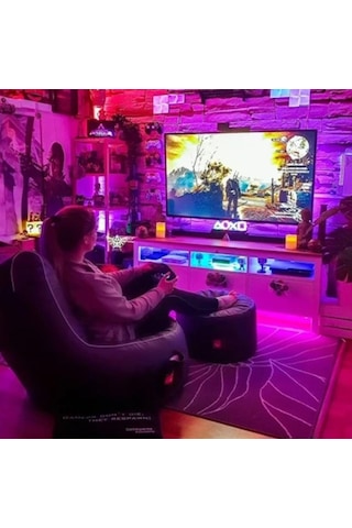 Zhltools Kumandalı 5 Metre Tek Çipli Rgb Şerit Led Çok Renkli