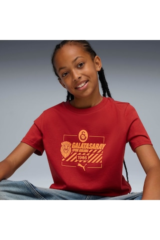 Puma Galatasaray Ftblculture Genç Tişört 782920 01 KIrmızı